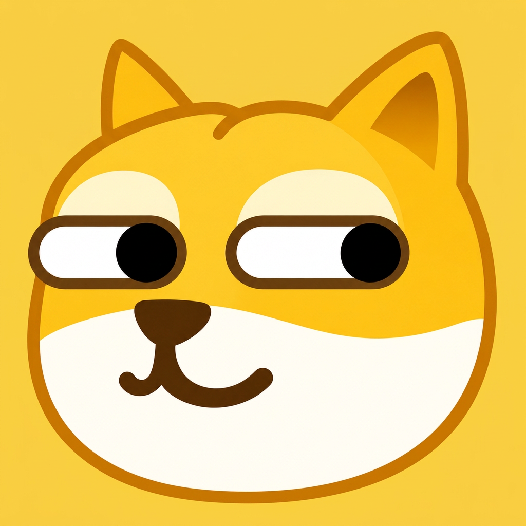 旺柴 side-eye dog sticker
